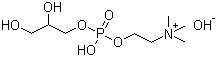 Choline glycerophosphate molecular structure (CAS 563-23-5)