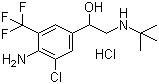 Mabuterol hydrochloride molecular structure (CAS 56341-08-3)