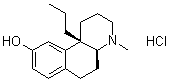 反式-1,2,3,4,4a,5,6,10b-八氢-4-甲基-10b-丙基苯并[f]喹啉-9-醇盐酸盐分子结构 (CAS 56353-97-0)