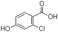 2-氯-4-羟基苯甲酸分子结构 (CAS 56363-84-9)