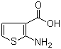 2-Aminothiophene-3-carboxylic acid molecular structure (CAS 56387-08-7)