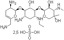 硫酸奈替米星分子结构 (CAS 56391-57-2)