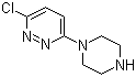 1-(6-氯哒嗪-3-基)哌嗪分子结构 (CAS 56392-83-7)