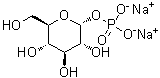 结构式 CAS# 56401-20-8, alpha-D-葡萄糖 1-磷酸酯二钠盐