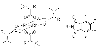 Rh2(S-TFPTTL)4分子结构 (CAS 564450-56-2)