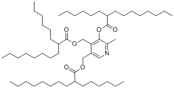 吡哆辛三-己基癸酸酯分子结构 (CAS 564478-51-9)