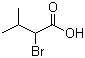 结构式 CAS# 565-74-2, 2-溴代异戊酸; 2-溴-3-甲基丁酸