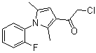 2-氯-1-[1-(2-氟苯基)-2,5-二甲基-1H-吡咯-3-基]乙酮分子结构 (CAS 565170-64-1)