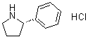 (S)-2-苯基吡咯烷盐酸盐分子结构 (CAS 56523-58-1)