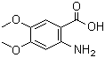 2-氨基-4,5-二甲氧基苯甲酸分子结构 (CAS 5653-40-7)