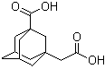3-羧基-1-金刚烷乙酸分子结构 (CAS 56531-58-9)