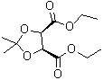 顺式-2,2-二甲基-1,3-二氧戊环-4,5-二甲酸二乙酯分子结构 (CAS 56543-05-6)