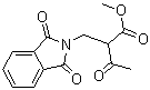 2-(N-邻苯二甲酰亚氨基甲基)-3-氧代丁酸甲酯分子结构 (CAS 565471-90-1)