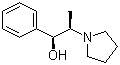 (1R,2S)-1-苯基-2-(1-吡咯烷基)-1-丙醇分子结构 (CAS 56571-91-6)