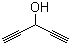 1,4-戊二炔-3-醇分子结构 (CAS 56598-53-9)