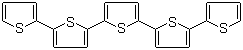 alpha-五联噻吩分子结构 (CAS 5660-45-7)