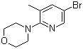 5-溴-3-甲基-2-(吗啉基)吡啶分子结构 (CAS 566158-47-2)