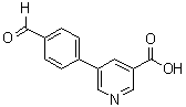 5-(4-Formylphenyl)-3-pyridinecarboxylic acid molecular structure (CAS 566198-28-5)