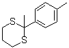 2-甲基-2-(4-甲基苯基)-1,3-二噻烷分子结构 (CAS 56637-45-7)