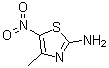 2-氨基-4-甲基-5-硝基噻唑分子结构 (CAS 56682-07-6)