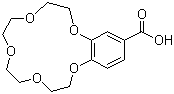 4'-羧基苯并-15-冠醚-5分子结构 (CAS 56683-55-7)
