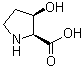 structure of CAS# 567-35-1, cis-3-Hydroxy-L-proline