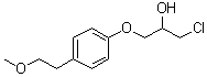 structure of CAS# 56718-76-4, 1-Chloro-3-[4-(2-methoxyethyl)phenoxy]-2-propanol