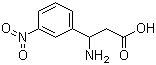 3-氨基-3-(3-硝基苯基)丙酸分子结构 (CAS 5678-47-7)