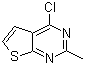 4-氯-2-甲基噻吩并[2,3-d]嘧啶分子结构 (CAS 56843-79-9)