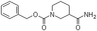 structure of CAS# 569348-14-7, 1-Cbz-3-piperidinecarboxamide;3-Carbamoylpiperidine-1-carboxylic acid benzyl ester