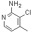 3-氯-4-甲基-2-吡啶胺分子结构 (CAS 56960-76-0)