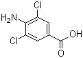 4-氨基-3,5-二氯苯甲酸分子结构 (CAS 56961-25-2)