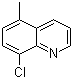 8-氯-5-甲基喹啉分子结构 (CAS 56961-81-0)