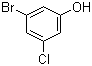 3-溴-5-氯苯酚分子结构 (CAS 56962-04-0)