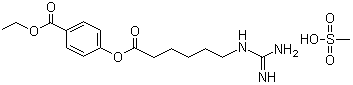 甲磺酸加贝酯分子结构 (CAS 56974-61-9)