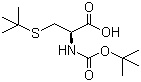 structure of CAS# 56976-06-8, Boc-S-tert-butyl-L-cysteine