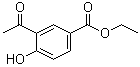 3-乙酰基-4-羟基苯甲酸乙酯分子结构 (CAS 57009-53-7)