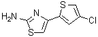 4-(4-氯-2-噻吩基)-2-噻唑胺分子结构 (CAS 570407-10-2)