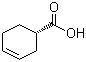 (S)-(-)-3-环己烯甲酸分子结构 (CAS 5708-19-0)