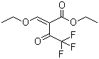 乙氧基-2-亚甲基三氟乙酰乙酸乙酯分子结构 (CAS 571-55-1)