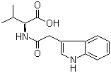 N-(3-吲哚乙酰基)-L-缬氨酸分子结构 (CAS 57105-42-7)