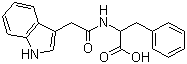 N-(3-吲哚乙酰基)-L-苯丙氨酸分子结构 (CAS 57105-50-7)