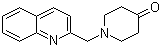 1-((喹啉-2-基)甲基-4-哌啶酮分子结构 (CAS 571147-27-8)