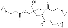 季戊四醇三(3-氮丙啶基)丙酸酯分子结构 (CAS 57116-45-7)