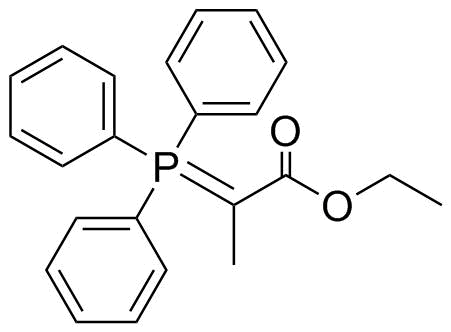 Ethyl 2-(triphenylphosphoranylidene)propionate molecular structure (CAS 5717-37-3)