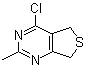 4-氯-5,7-二氢-2-甲基-噻吩并[3,4-d]嘧啶分子结构 (CAS 5719-46-0)