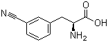 L-3-氰基苯丙氨酸分子结构 (CAS 57213-48-6)