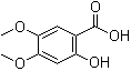 2-羟基-4,5-二甲氧基苯甲酸分子结构 (CAS 5722-93-0)