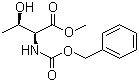 structure of CAS# 57224-63-2, N-Carbobenzyloxy-L-threonine methyl ester;Z-Thr-OMe; Z-L-Threonine methyl ester