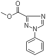 1-苯基-1H-[1,2,4]三唑-3-甲酸甲酯分子结构 (CAS 57226-96-7)